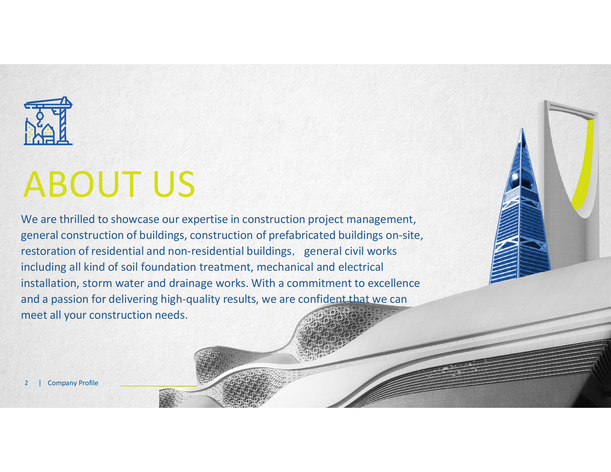 Corporate Profile Page 2